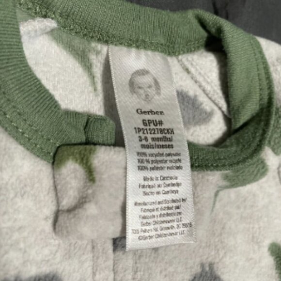 Fleece Gerber Footed Sleeper - Picture 3 of 5